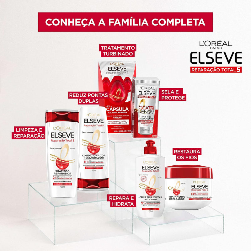 L’Oréal Paris, 109067, Leave-In De Tratamento Elseve Cicatri Renov, 50Ml
