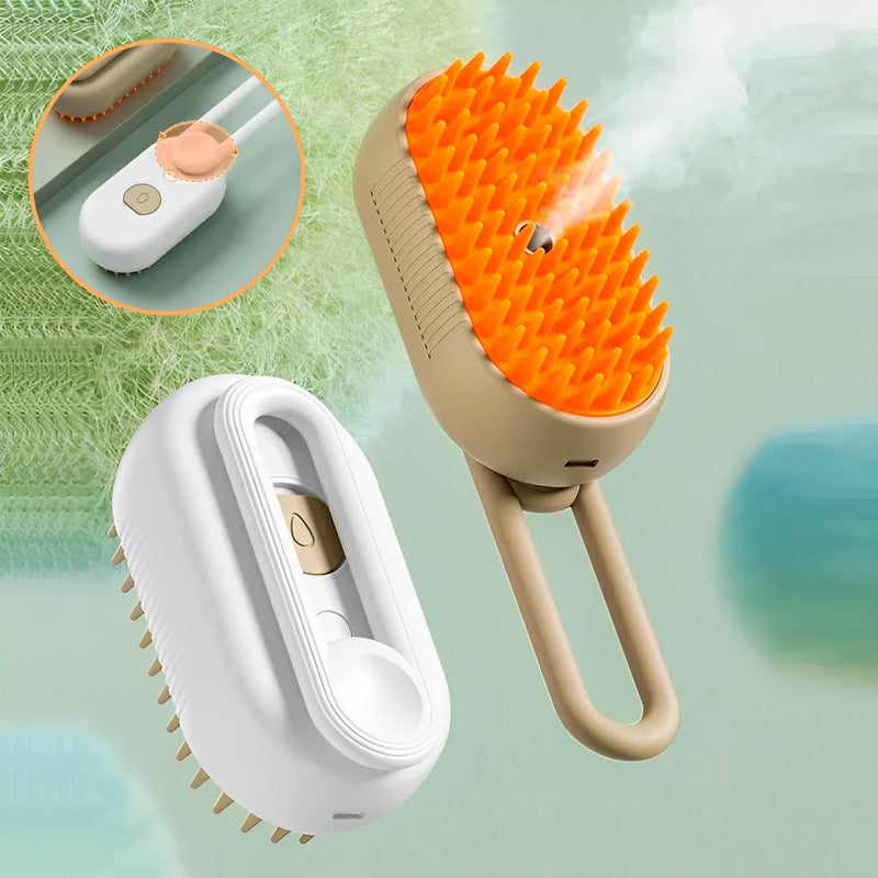 Escova com Vapor automático para limpeza de Cães e Gatos - Vapor Clean